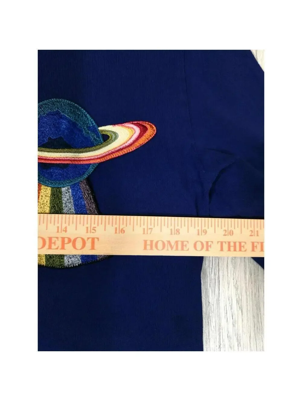 GUCCI Intarsia Blue UFO Sweater Modern Future (Size:M)